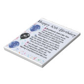 Boyvriend gedicht - 40e verjaardag notitieblok (Linkerzijde)