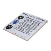 Boyvriend gedicht 50ste verjaardag tegeltje (Zijkant)