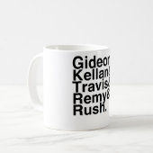 Boyvriend-Gideon, Kellan, Travis, Remy, Rush Koffiemok (Voorkant links)