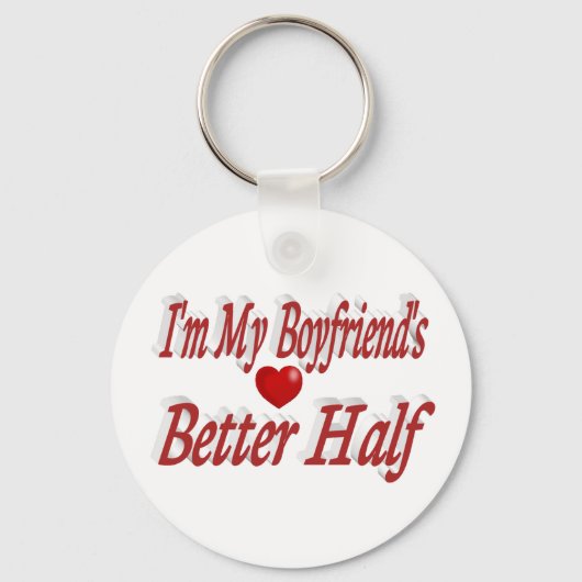 Boyvriend grappige citaat rode tekst sleutelhanger (Voorkant)