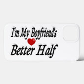 Boyvriend grappige citaat zwarte tekst Case-Mate iPhone case (Achterkant (horizontaal))