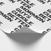 Boyvriend Husband Kerstmis Birthday Mormon Cadeaupapier (Hoek)