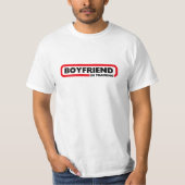 Boyvriend in training - Grappig Valentijns cadeau T-shirt (Voorkant)