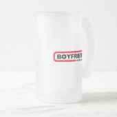 Boyvriend in training - Valentijn Gift Matglas Bierpul (Voorkant rechts)