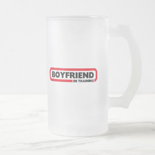 Boyvriend in training - Valentijn Gift Matglas Bierpul