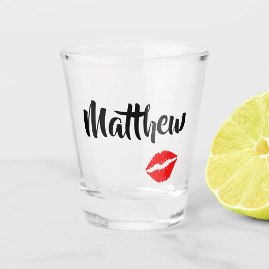Boyvriend Kisses Shot Glas (Voorkant)
