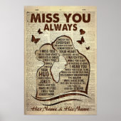 Boyvriend/man in de hemel die je altijd mist poster (Voorkant)