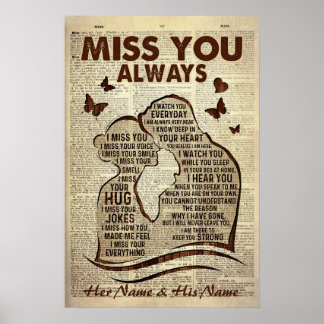 Boyvriend/man in de hemel die je altijd mist poster