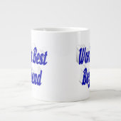 Boyvriend met blauw half script grote koffiekop (Voorkant)