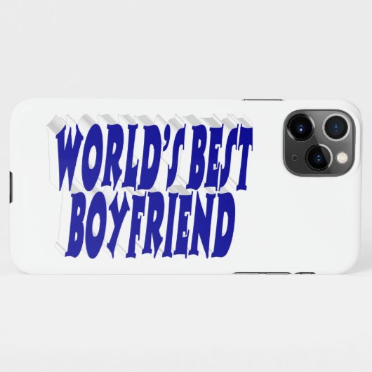 Boyvriend met blue text iPhone case iPhone Hoesje (Achterkant horizontaal)