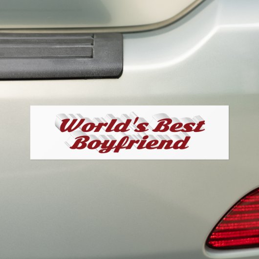 Boyvriend met boeroendisch script bumpersticker (Op auto)