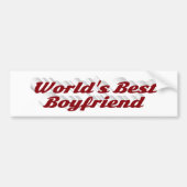 Boyvriend met boeroendisch script bumpersticker (Voorkant)