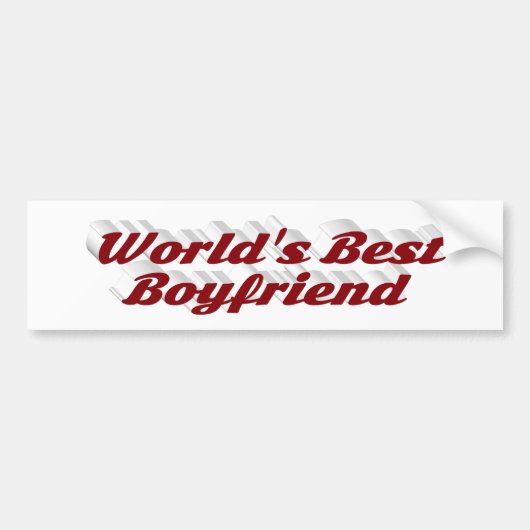 Boyvriend met boeroendisch script bumpersticker (Voorkant)