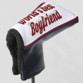 Boyvriend met boeroendisch script golfheadcover (3/4 voorkant)