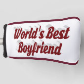 Boyvriend met boeroendisch script golfheadcover (Voorkant)