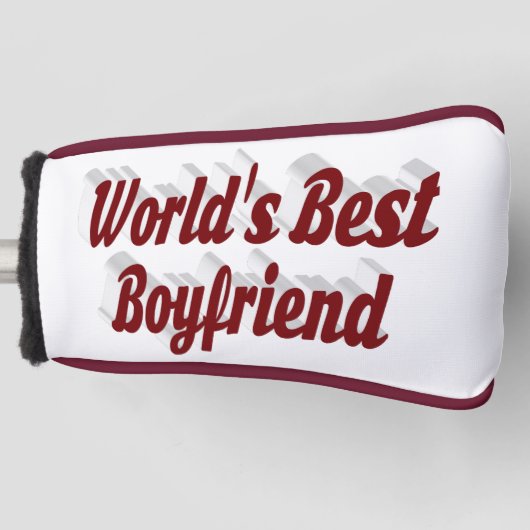 Boyvriend met boeroendisch script golfheadcover (Voorkant)