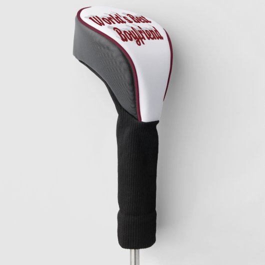 Boyvriend met boeroendisch script golfheadcover (Schuin)
