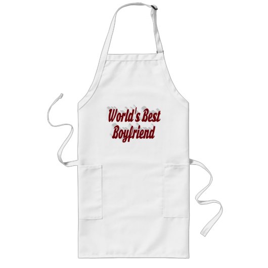Boyvriend met boeroendisch script lang schort (Voorkant)