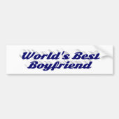 Boyvriend met donkerblauw script bumpersticker (Voorkant)