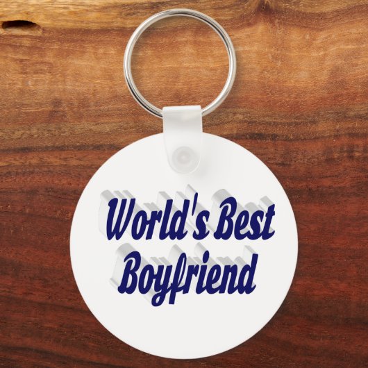 Boyvriend met donkerblauw script sleutelhanger (Achterkant)