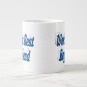 Boyvriend met zee blauw half script grote koffiekop (Voorkant)