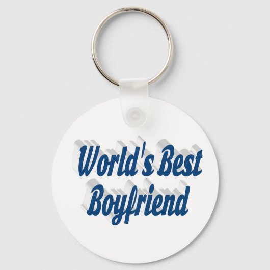 Boyvriend met zee blauw manuscript sleutelhanger (Voorkant)