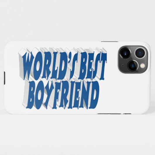 Boyvriend met zee blauwe tekst iPhone case iPhone Hoesje (Achterkant horizontaal)
