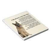 Boyvriend Poem - German Shepherd Notitieblok (Schuin)