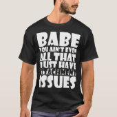 Boyvriend Quote Cool-vriend bedriegt meme T-shirt (Voorkant)