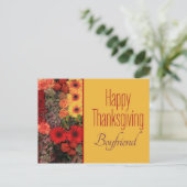 Boyvriend Thanksgiving Card Feestdagenkaart (Staand voorkant)
