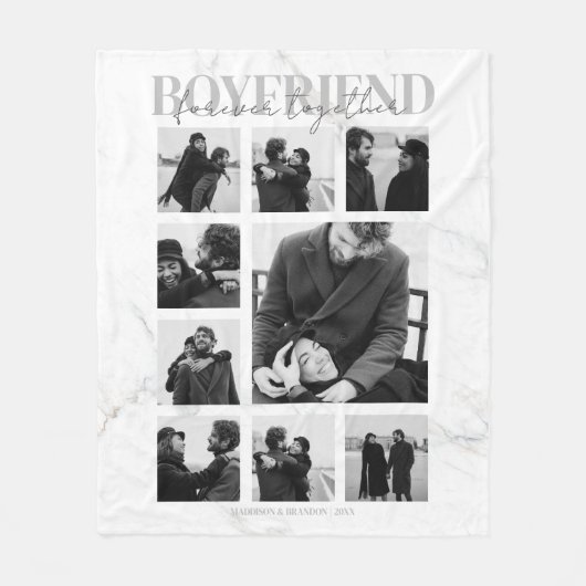 Boyvriend Together Forever Foto Collage Fleece Deken (Voorkant)