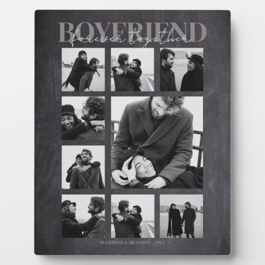 Boyvriend Together Forever Photo Collage Plaque Fotoplaat (Voorkant)