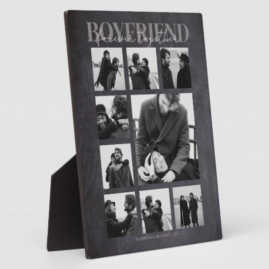 Boyvriend Together Forever Photo Collage Plaque Fotoplaat (Zijkant)