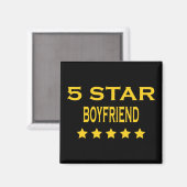 BoyVrienden Birthdays Valentijns 5 Star BoyVriend Magneet (Voorkant / Achterkant)