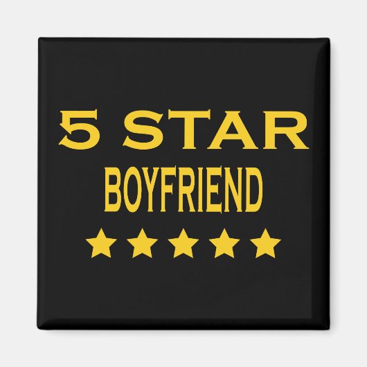 BoyVrienden Birthdays Valentijns 5 Star BoyVriend Magneet (Voorkant)