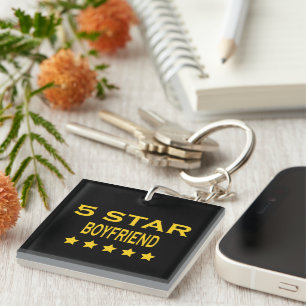 BoyVrienden Birthdays Valentijns 5 Star BoyVriend Sleutelhanger