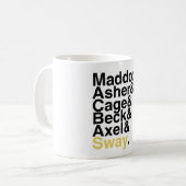 BoyVrienden van het boek - Maddox Asher Cage Beck Koffiemok (Voorkant links)