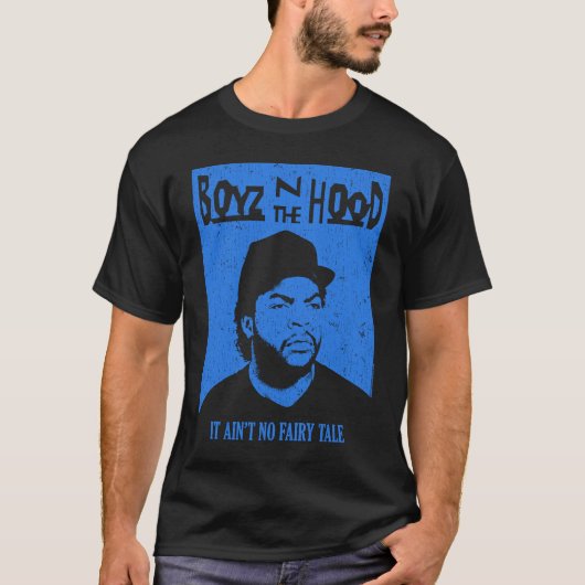 Boyz in de Hood Doughboy Blue Rechthoek T-shirt (Voorkant)