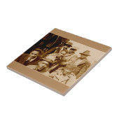 boyz uit de jaren '30 uit de motorkap RPPC Tegeltje (Zijkant)