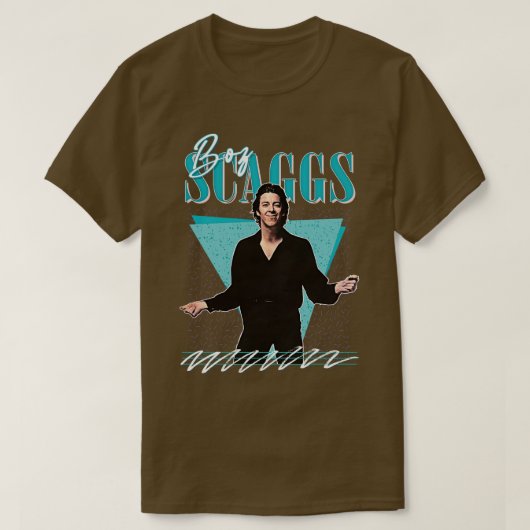 Boz Scaggs Retro 80s Design T-shirt (Design voorkant)