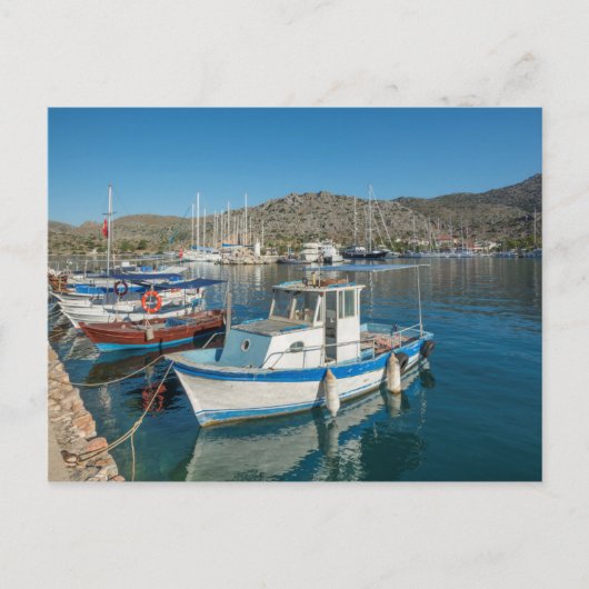 Bozburun Harbour Near Marmaris, Turkije Briefkaart (Voorkant)