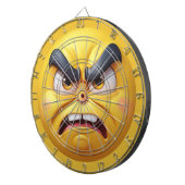 Boze 3D Emoji Dartbord (Voorkant Rechts)