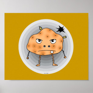 Boze aardappel poster