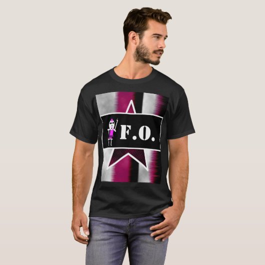 Boze Alien Roze Guy [ SKULLien ] T-Shirt (Voorkant volledig)
