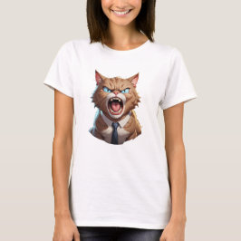 Boze baas kat schattige grappige boze kat t-shirt