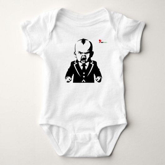 Boze Baby – Grappig Baby Body Romper (Voorkant)