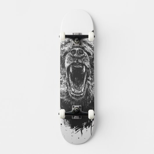 Boze beer persoonlijk skateboard (Voorkant)