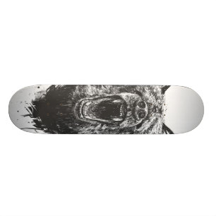 Boze beer persoonlijk skateboard