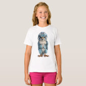 Boze Blauwe Roofvogel Kinderen T-shirt (Voorkant volledig)