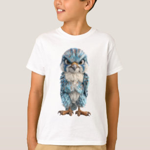 Boze Blauwe Roofvogel Kinderen T-shirt